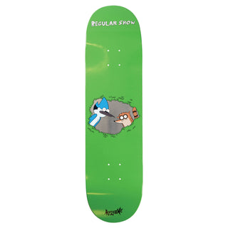 REGULAR SHOW X WELCOME - Shrub on Popsicle - Green/Silver Foil - 8.5"