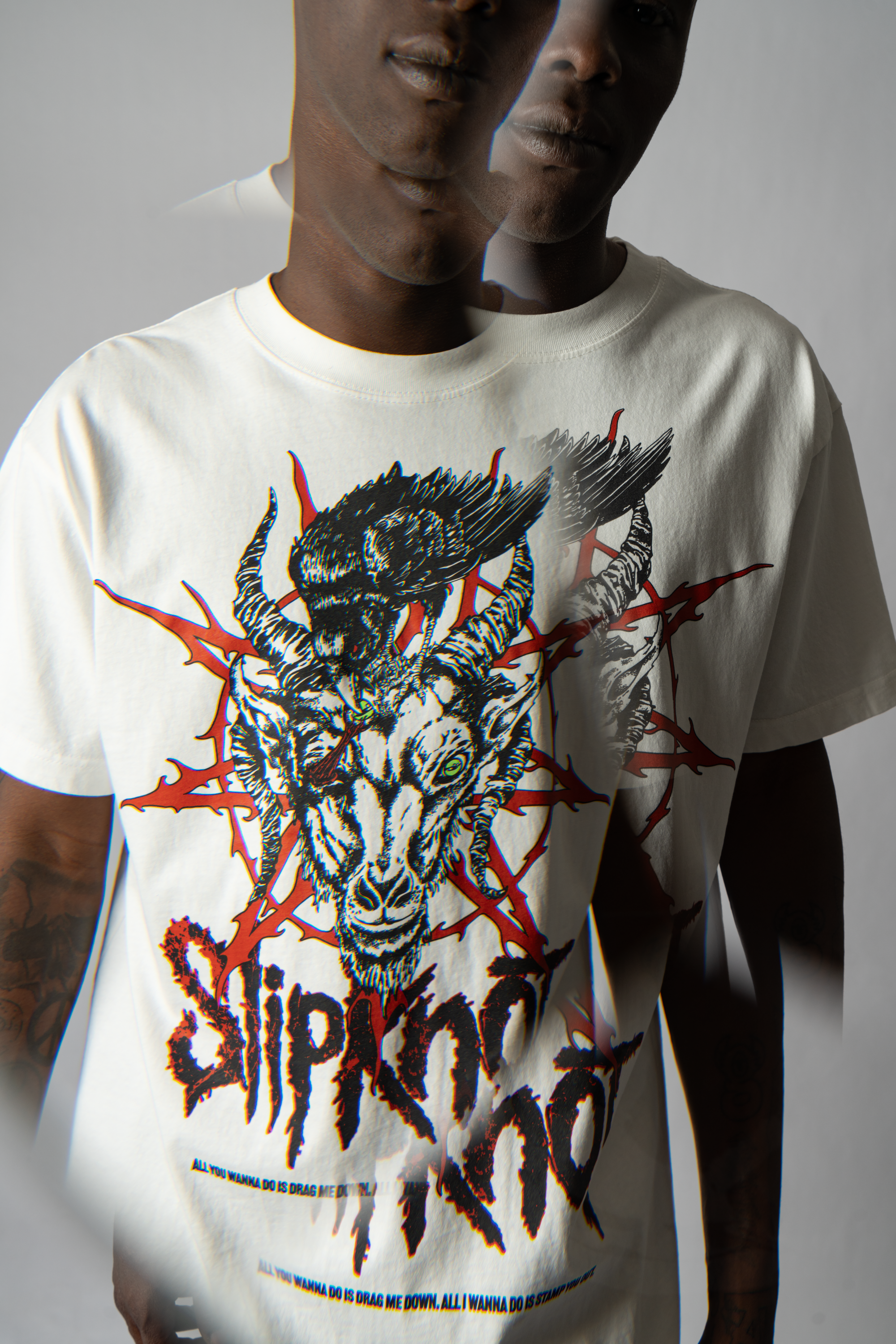 SLIPKNOT X WELCOME - Spit It Out Boxy Garment-Dyed Tee – Welcome SLIPKNOT X WELCOME - Spit It Out Boxy Garment-Dyed Tee – Welcome