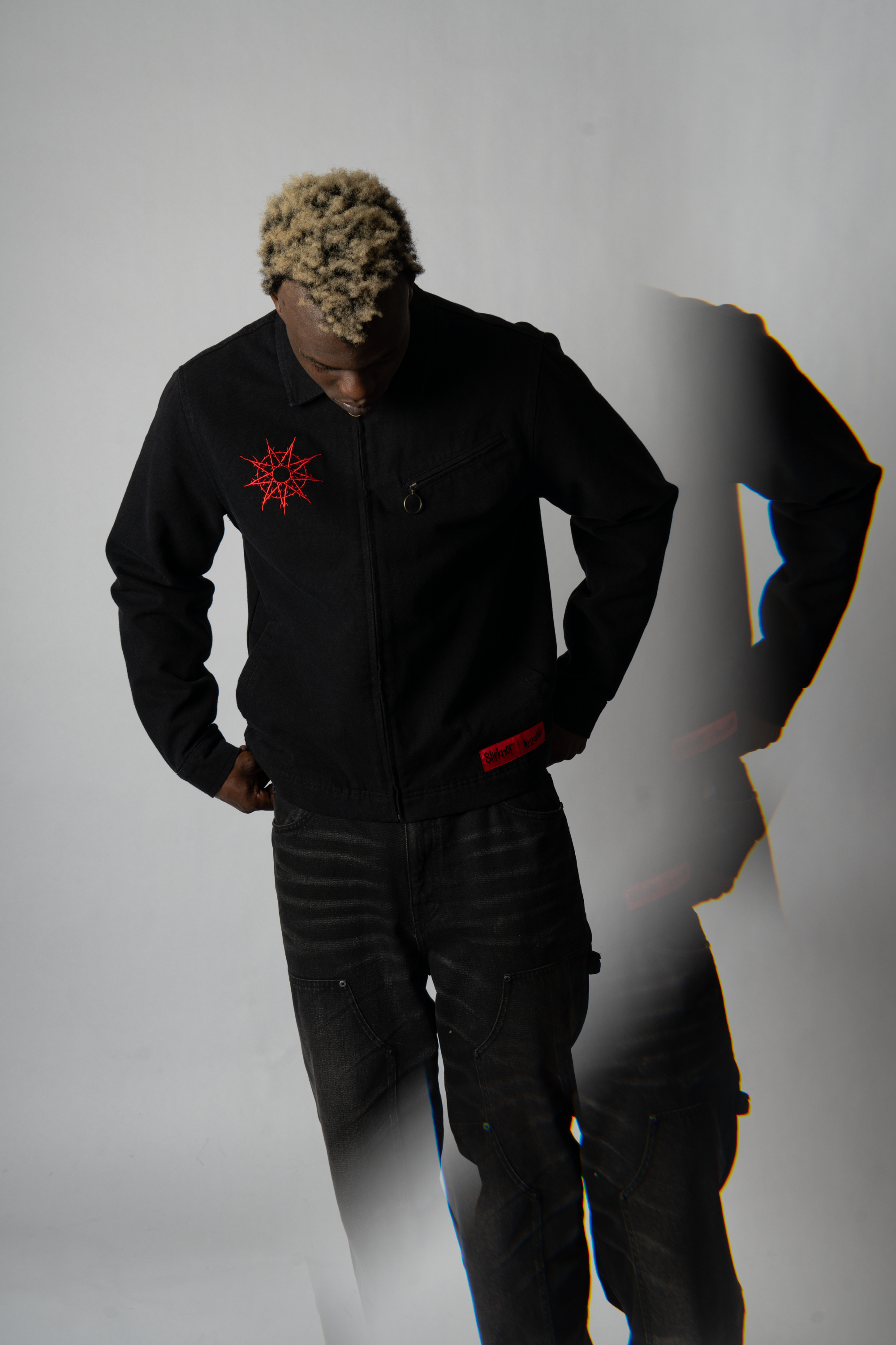 SLIPKNOT X WELCOME - Self-Titled Custom Printed Canvas Jacket SLIPKNOT X WELCOME - Self-Titled Custom Printed Canvas Jacket