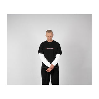 Brevity Garment-Dyed Contrast Stitch Layered Knit