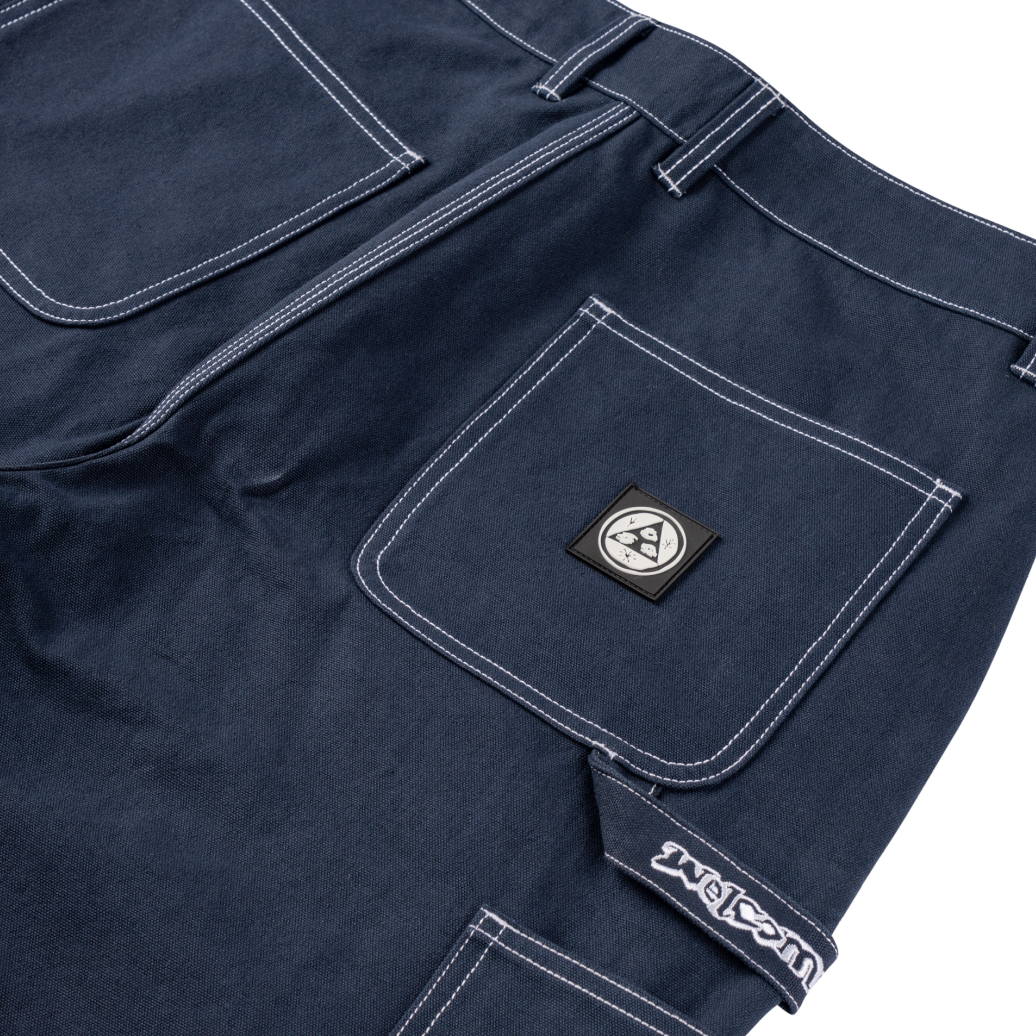 Brace Double-Knee Canvas Carpenter Pant - Dark Sapphire – Welcome Brace Double-Knee Canvas Carpenter Pant - Dark Sapphire – Welcome