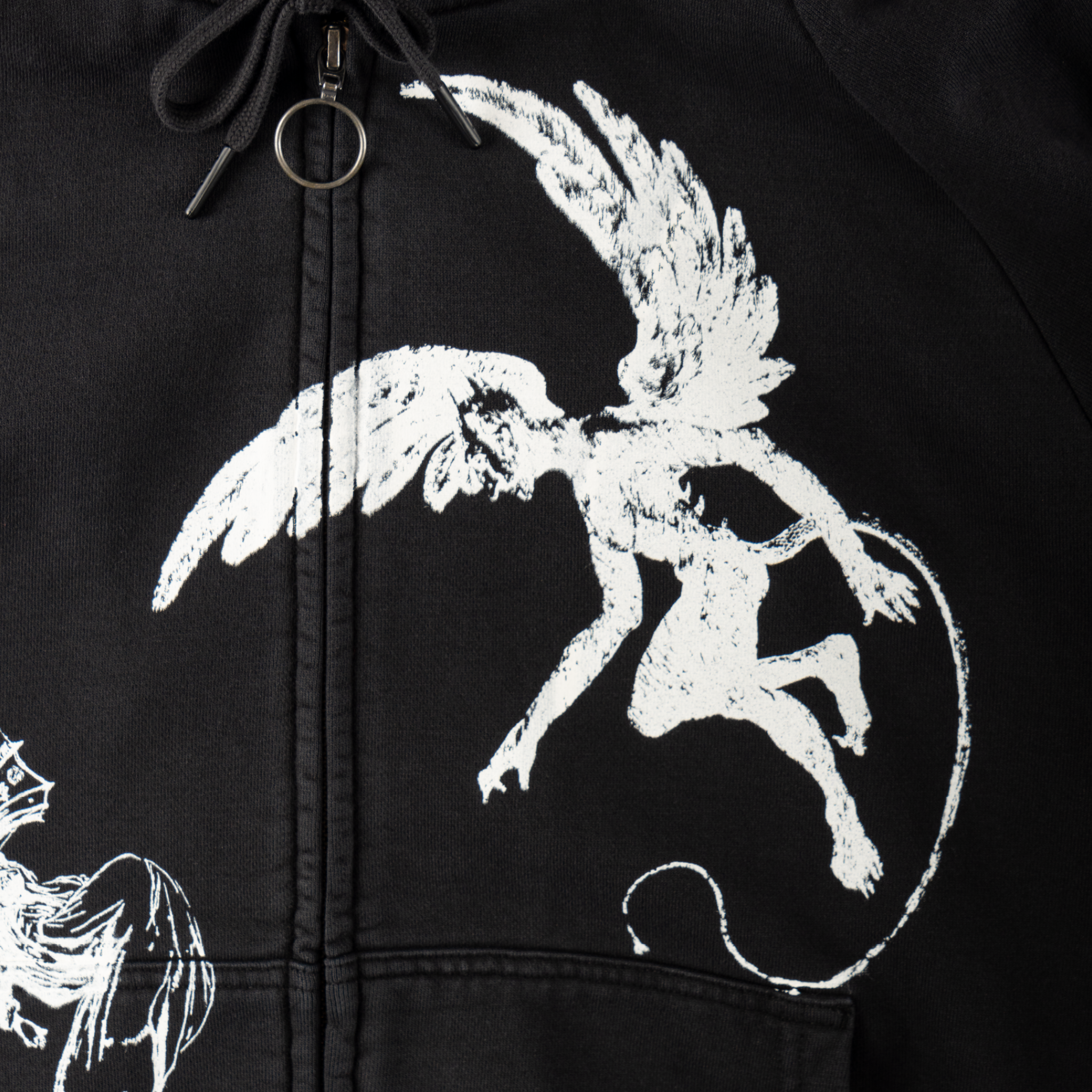 Duality Cropped Pigment-Dyed Zip Hoodie – Welcome Skateboards Duality Cropped Pigment-Dyed Zip Hoodie – Welcome Skateboards
