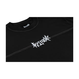 Vamp Boxy Contrast Stitch Football Knit