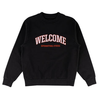 Student Embroidered Pigment-Dyed Crew - Black