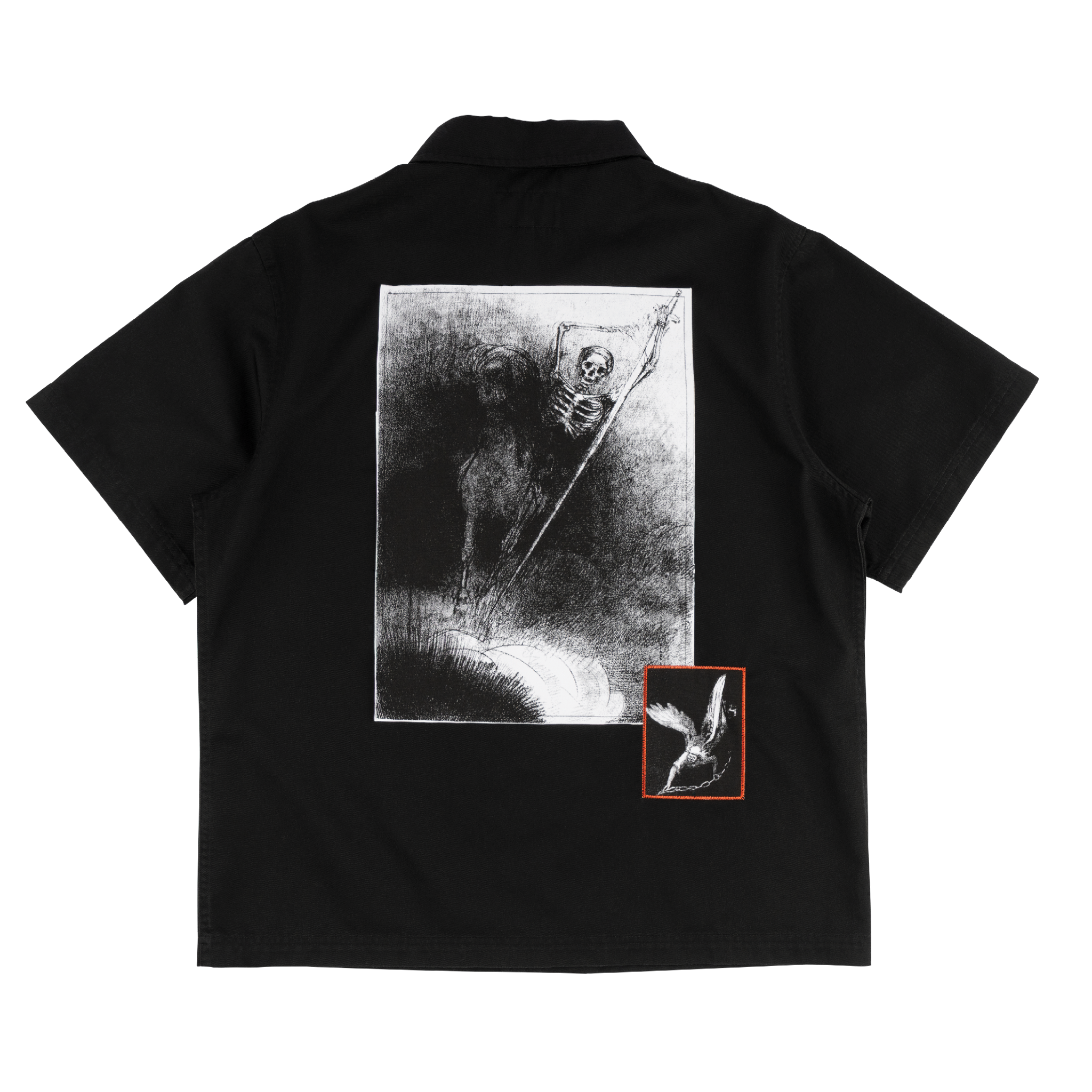 Dark Age Twill Work Shirt W/Patches – Welcome Skateboards Dark Age Twill Work Shirt W/Patches – Welcome Skateboards
