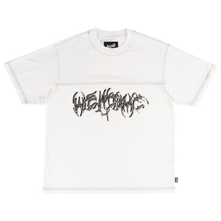 Spire Boxy Contrat Stitch Football Tee