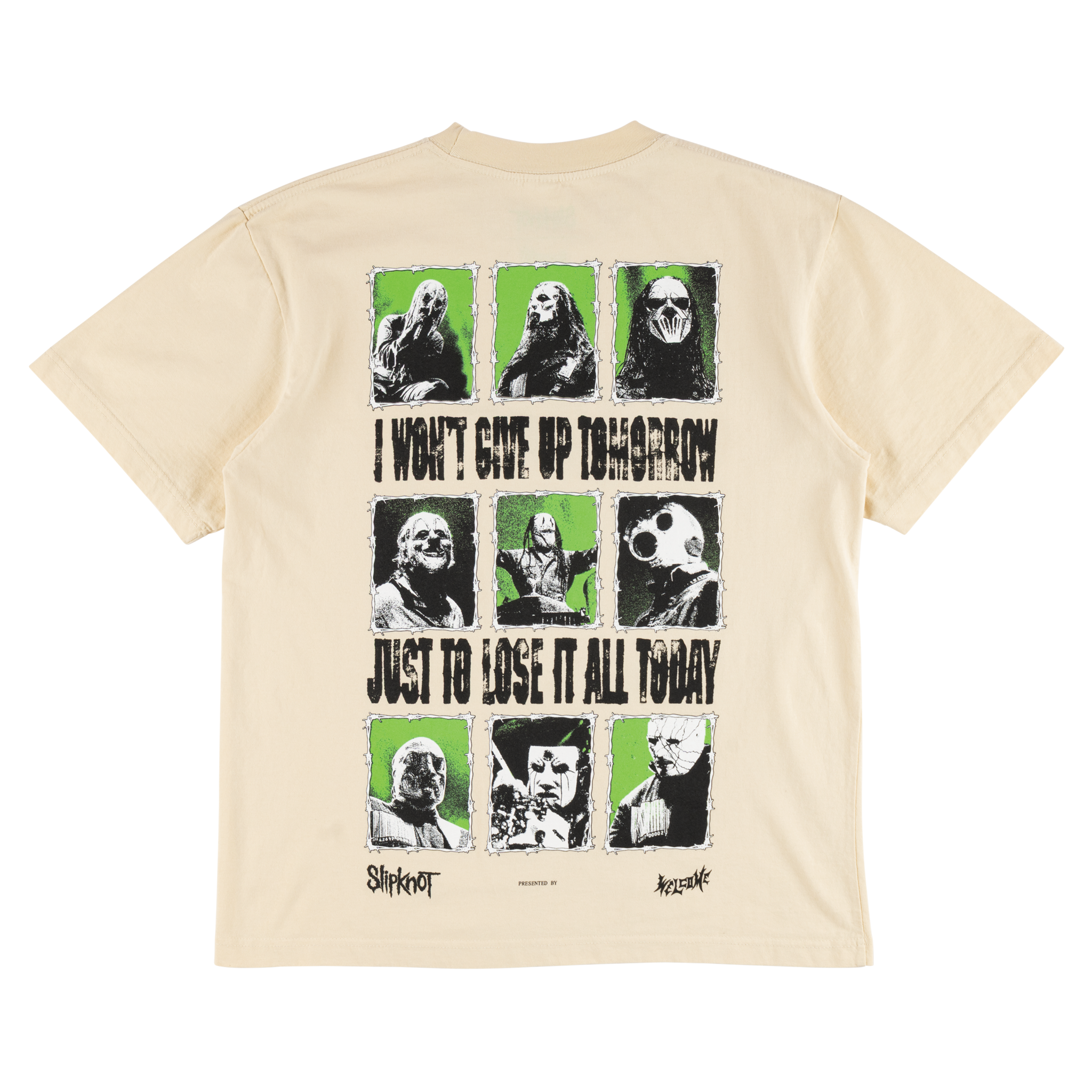 SLIPKNOT X WELCOME - Tomorrow Boxy Garment-Dyed Tee – Welcome SLIPKNOT X WELCOME - Tomorrow Boxy Garment-Dyed Tee – Welcome