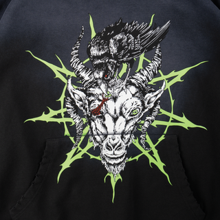 SLIPKNOT X WELCOME - Ravenous Distressed Sun Fade Hoodie