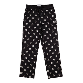 Tali-Dot All-Over Print Elastic Pants - Black/White
