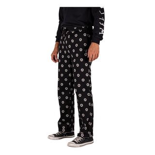 Tali-Dot All-Over Print Elastic Pants - Black/White