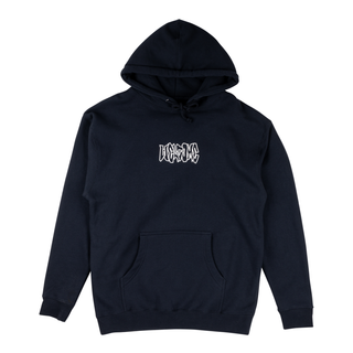 Front view of hoodie, welcome squeeze logo on center chest.