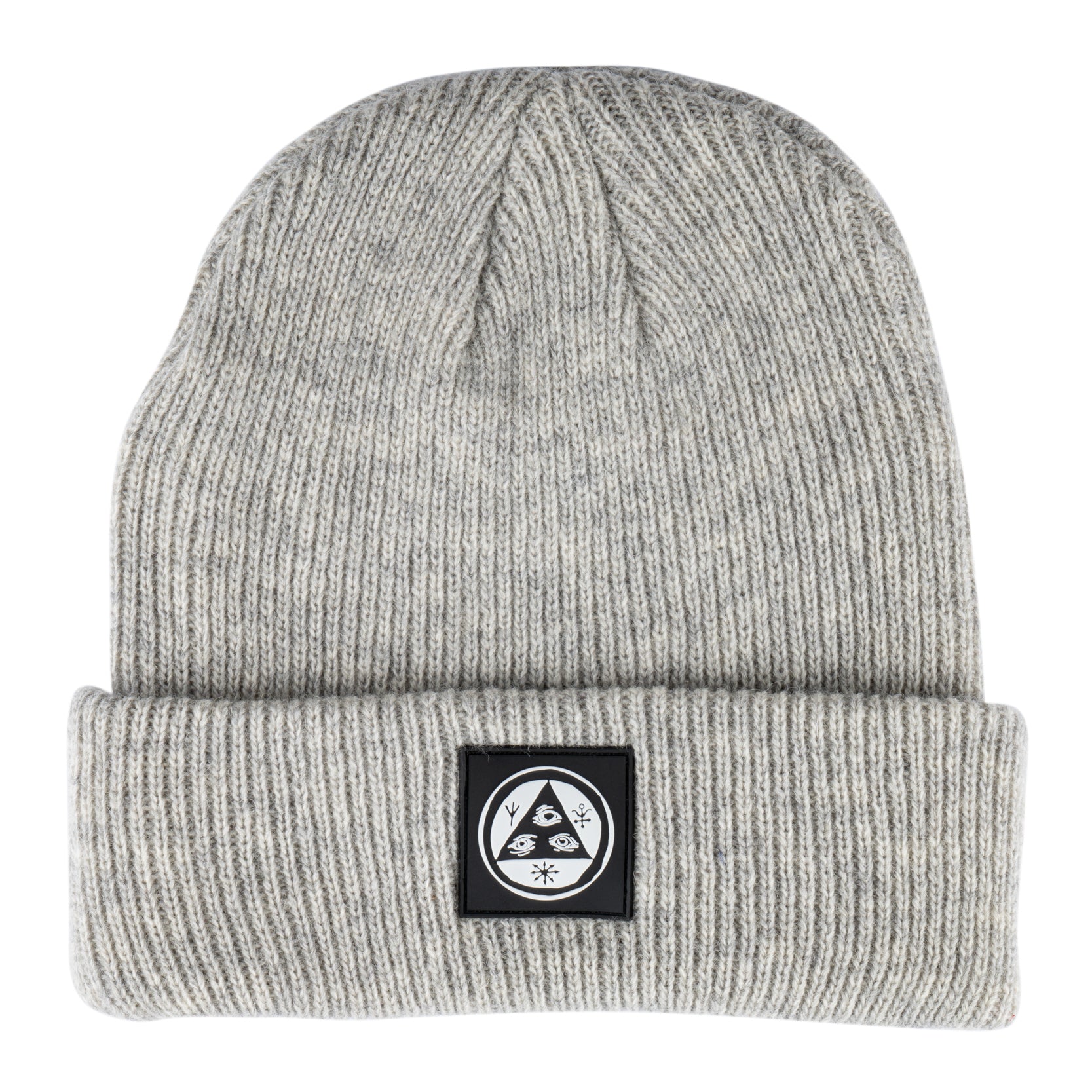 designer patched beanies —