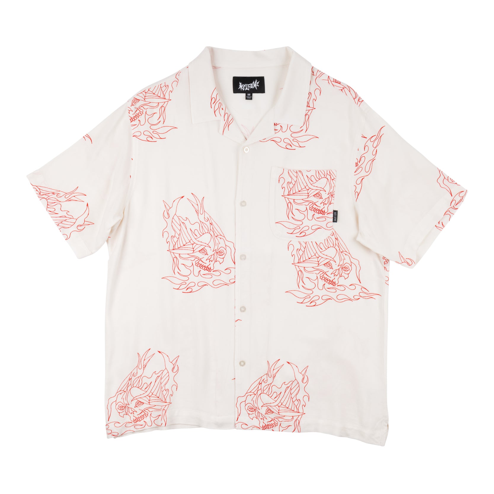 Rayder Rayon Camp Shirt - Bone – Welcome Skateboards