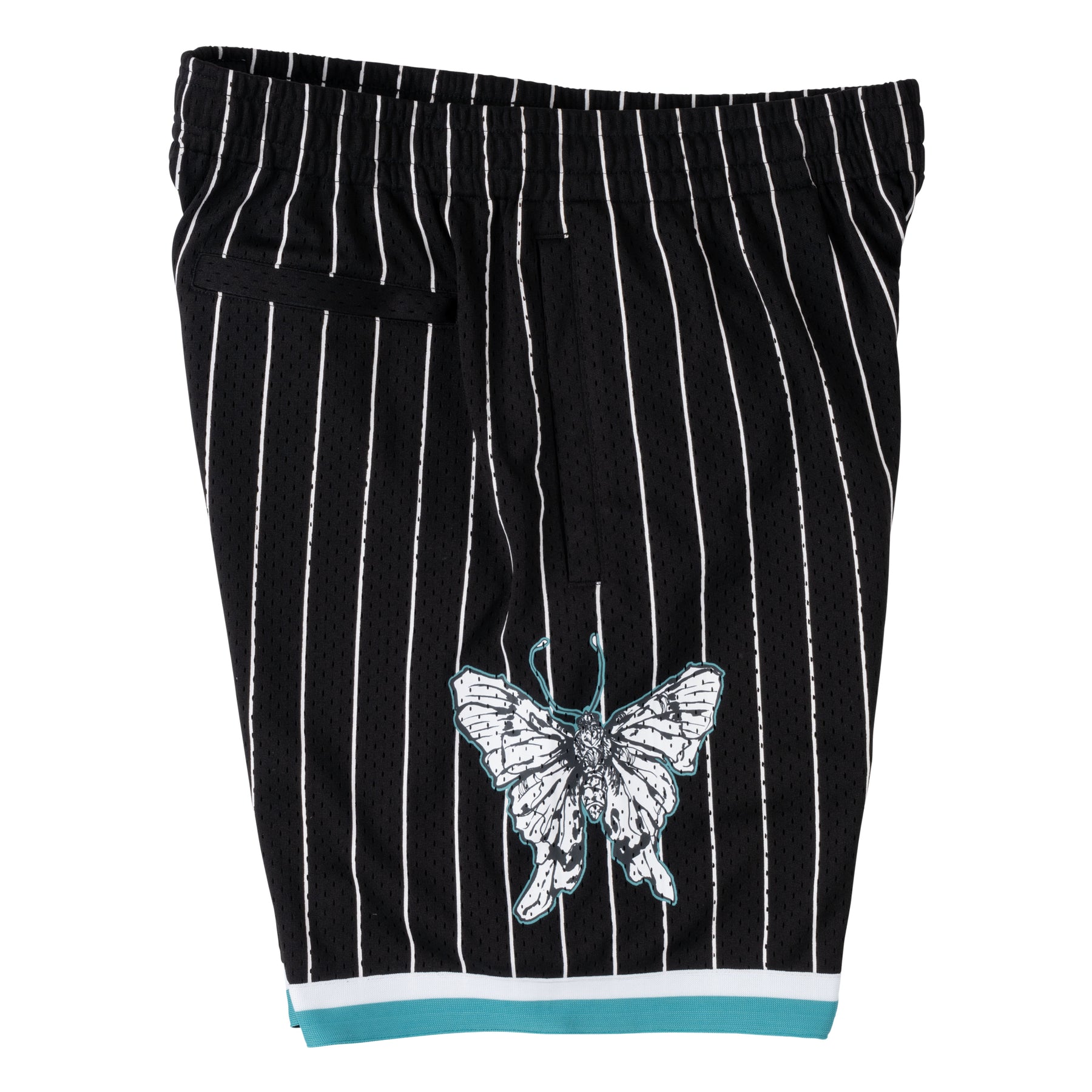 Butterfly Mesh Basketball Shorts - Black/Teal – Welcome Skateboards