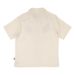 Hellion Embroidered Linen Shirt - Bone