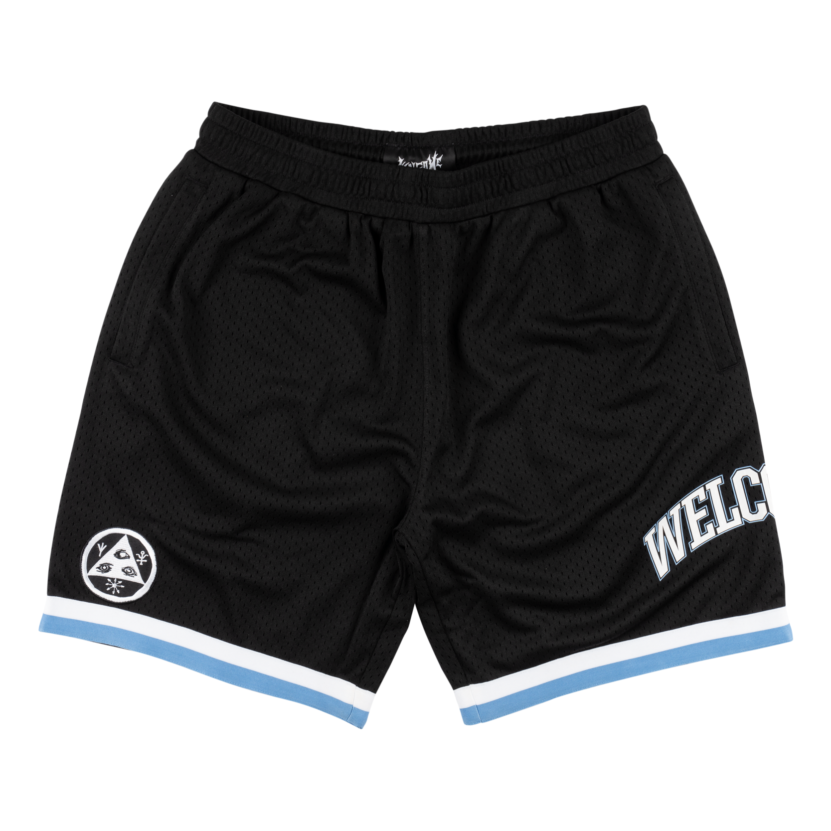 League Mesh Basketball Shorts Black Slate Welcome Skateboards