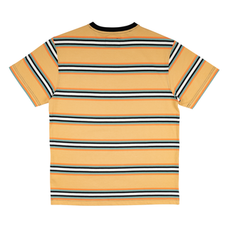 Back of shirt. Stripes across.